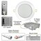 Nuwatt 6 Inch Ultra Thin LED Recessed Lighting 5CCT 2700K/3000K/3500K/4000K/5000K ETL Wafer Lights 12 PK NW-P-DL-6-15W-5CT-WH-12P - alternate 5
